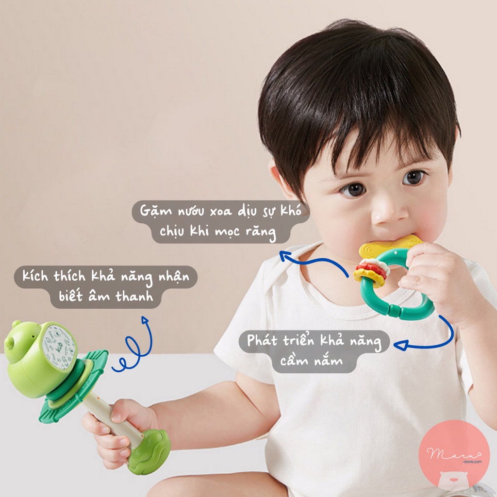 [Tặng kèm hộp quà] Đồ chơi lắc tay kiêm gặm nướu KUB ( kèm hộp đựng)