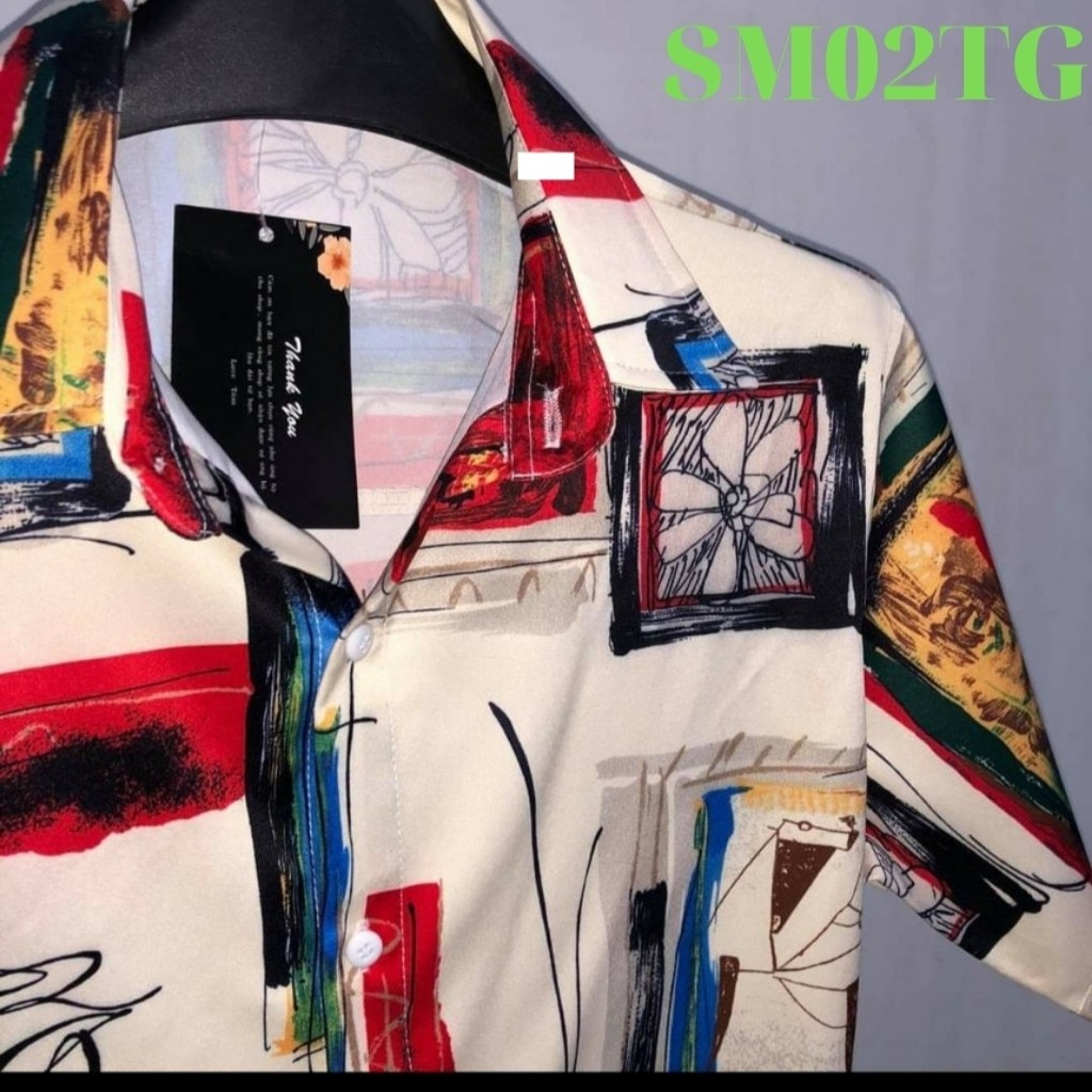 Áo Sơ Mi Nam TENJI STORE SM02TG Sơ Mi Nam Trắng Tay ngắn Wash Họa Tiết 3D Ô Vuông Hoa Lá  Mẫu Hot Trend Mới Nhất TG | BigBuy360 - bigbuy360.vn