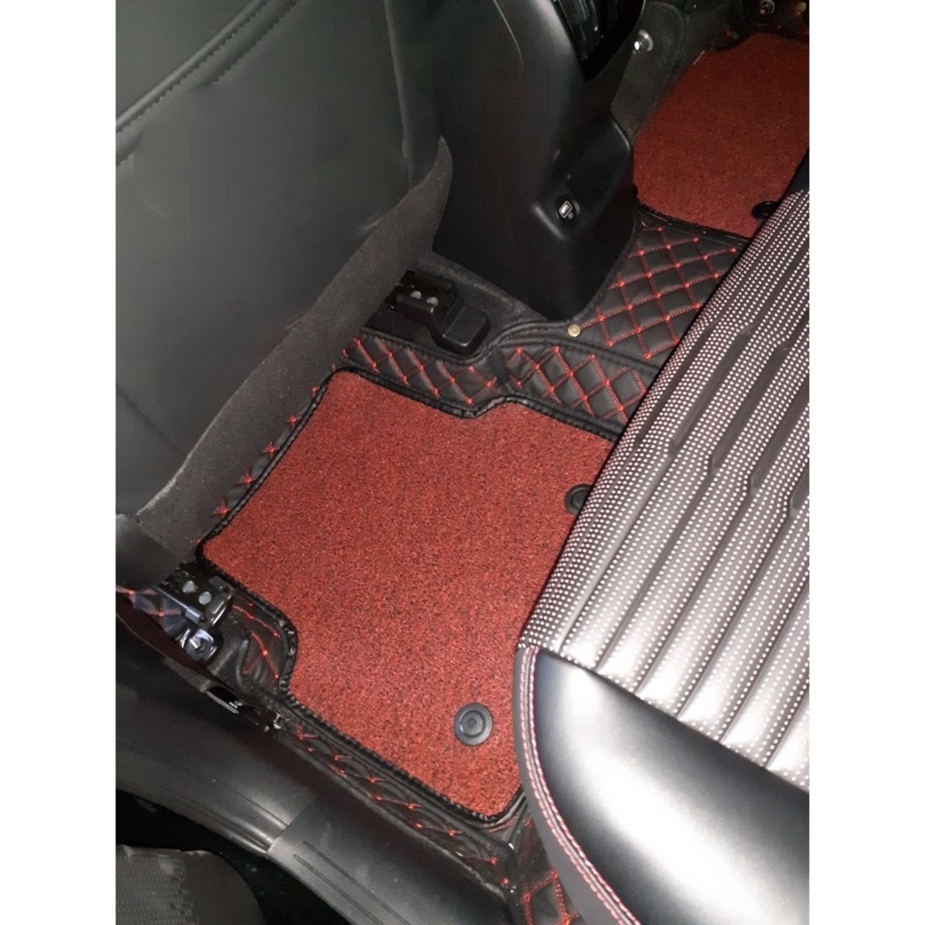 Lót sàn 5D 6D da cao cấp cho Kia Sonet 2022 chống nước không mùi trải kín sàn xe