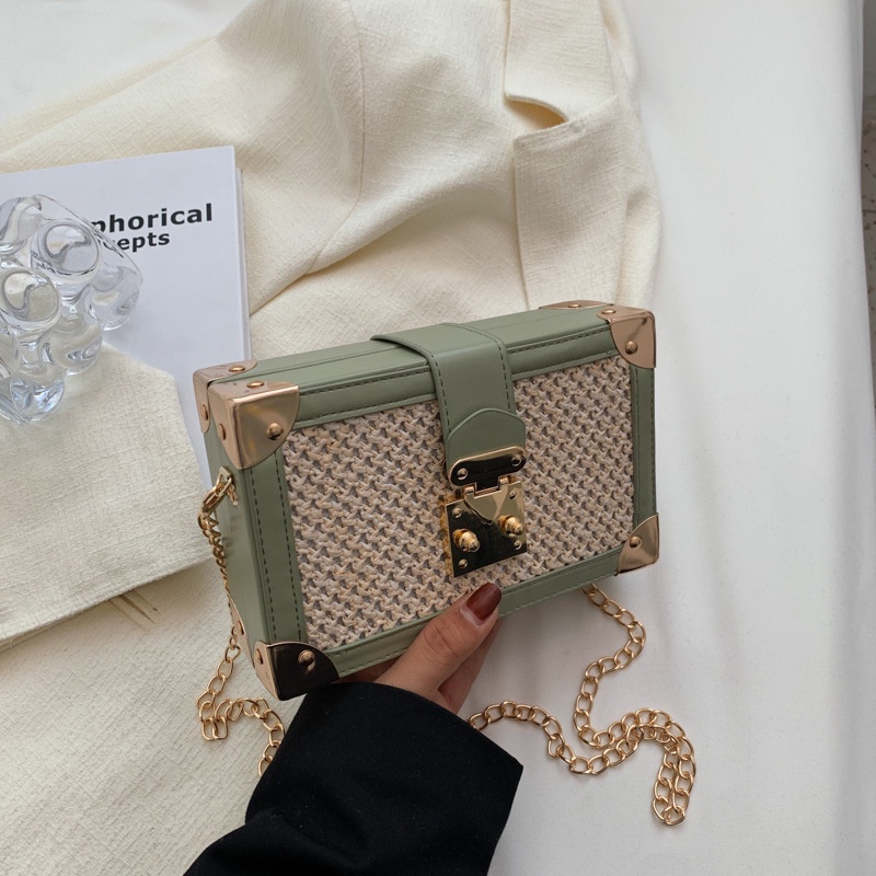 Túi Đeo Vai Dây Xích Thời Trang Đơn Giản Dễ Phối Đồ Cho Nữ