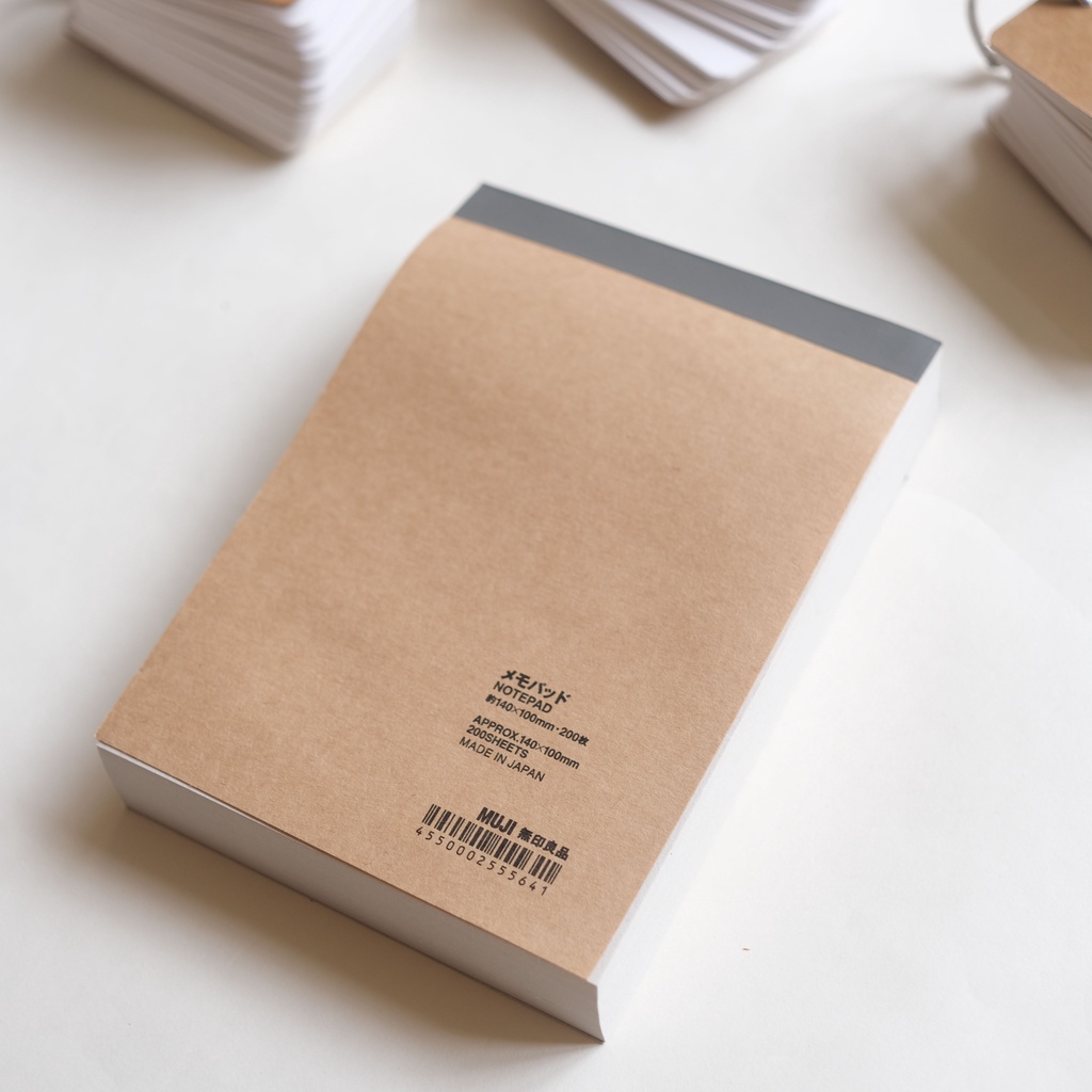 Tập Ghi Chú Muji 400 Trang NotePad - Hàng Chính Hãng