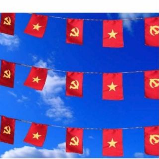 CỜ DÂY IN ĐẢNG VÀ TỔ QUỐC 10M