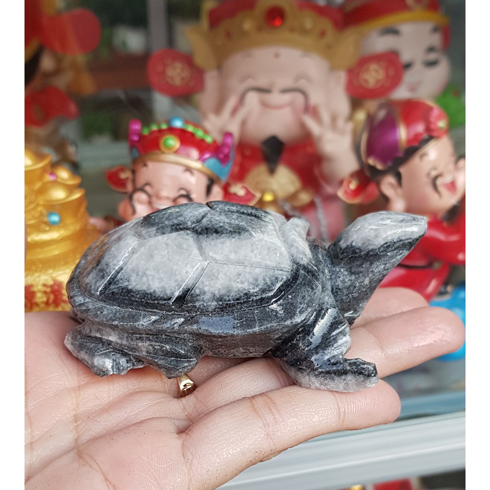 Cụ Rùa bằng đá tự nhiên size 8cm