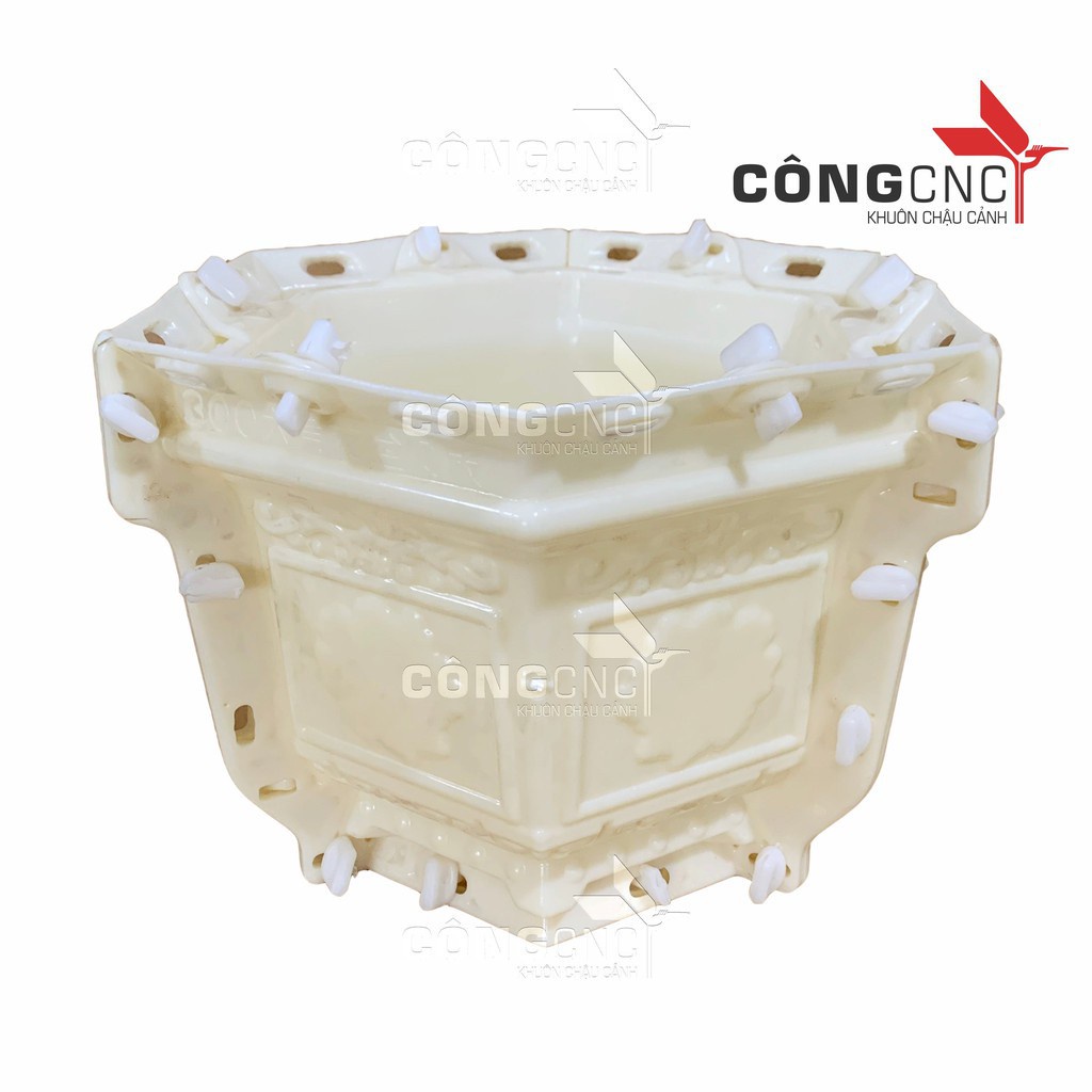Khuôn Chậu Cảnh Giá Rẻ, Khuôn Chậu Lục Giác 30