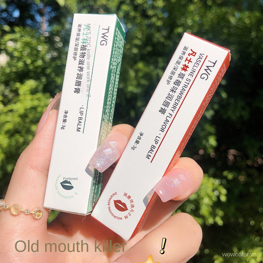 [Hàng mới về] Son dưỡng môi TWG Vaseline chiết xuất thực vật dưỡng ẩm tẩy tế bào chết cao cấp