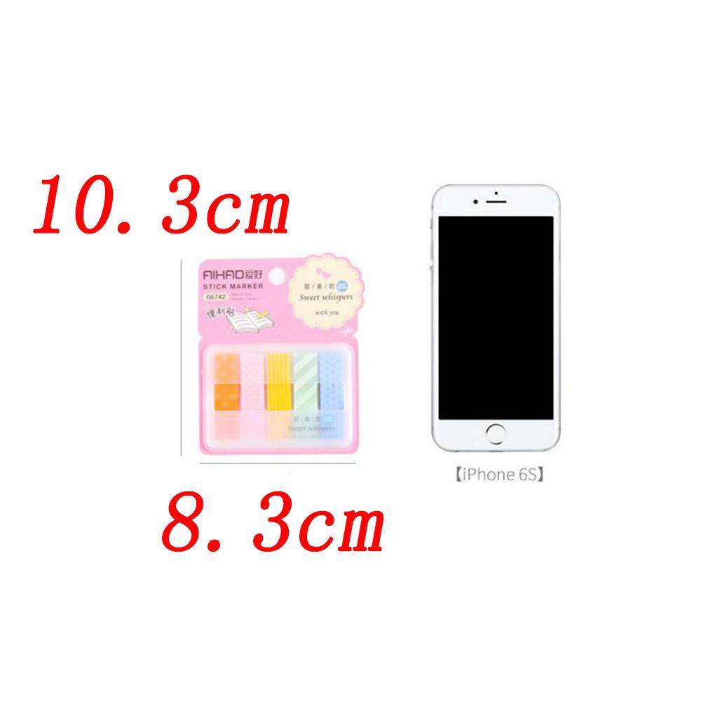 Set 2 Tờ Giấy Dán Ghi Chú Họa Tiết Dễ Thương Nhiều Màu Sắc