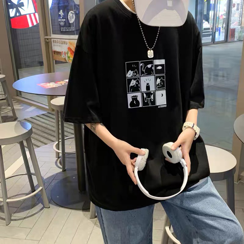 Áo thun phông unisex form rộng tay lỡ ATL 226