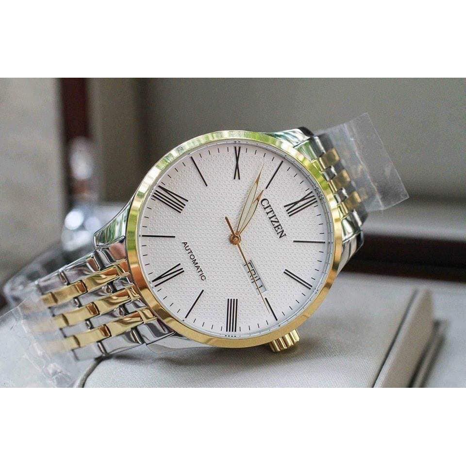 [Tặng đồng hồ nữ] Đồng hồ nam Citizen Men Automatic NH8354-58A