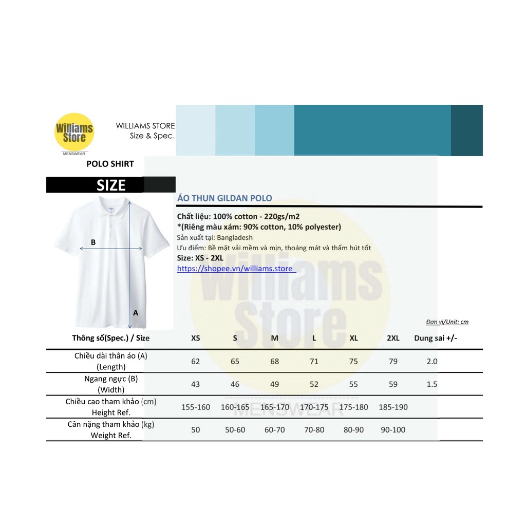 Áo thun cổ trụ  GILDAN Premium