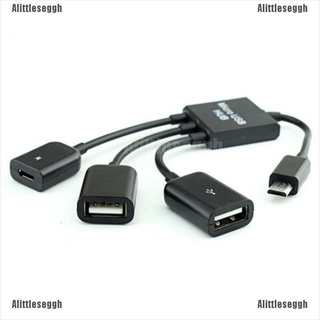 Dây Cáp OTG Chia 3 / 4 Cổng Micro USB Cho Máy Tính Bảng Android