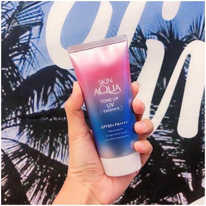 Kem chống nắng Skin Aqua Tone up UV SPF 50+ PA++++ 80gr nội địa Nhật, Kem Chống Nắng Nhật