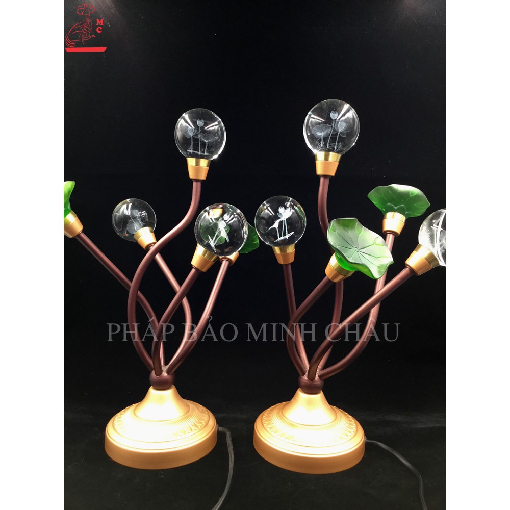 [PHÁP BẢO MINH CHÂU] Đèn 3 Cầu Pha Lê