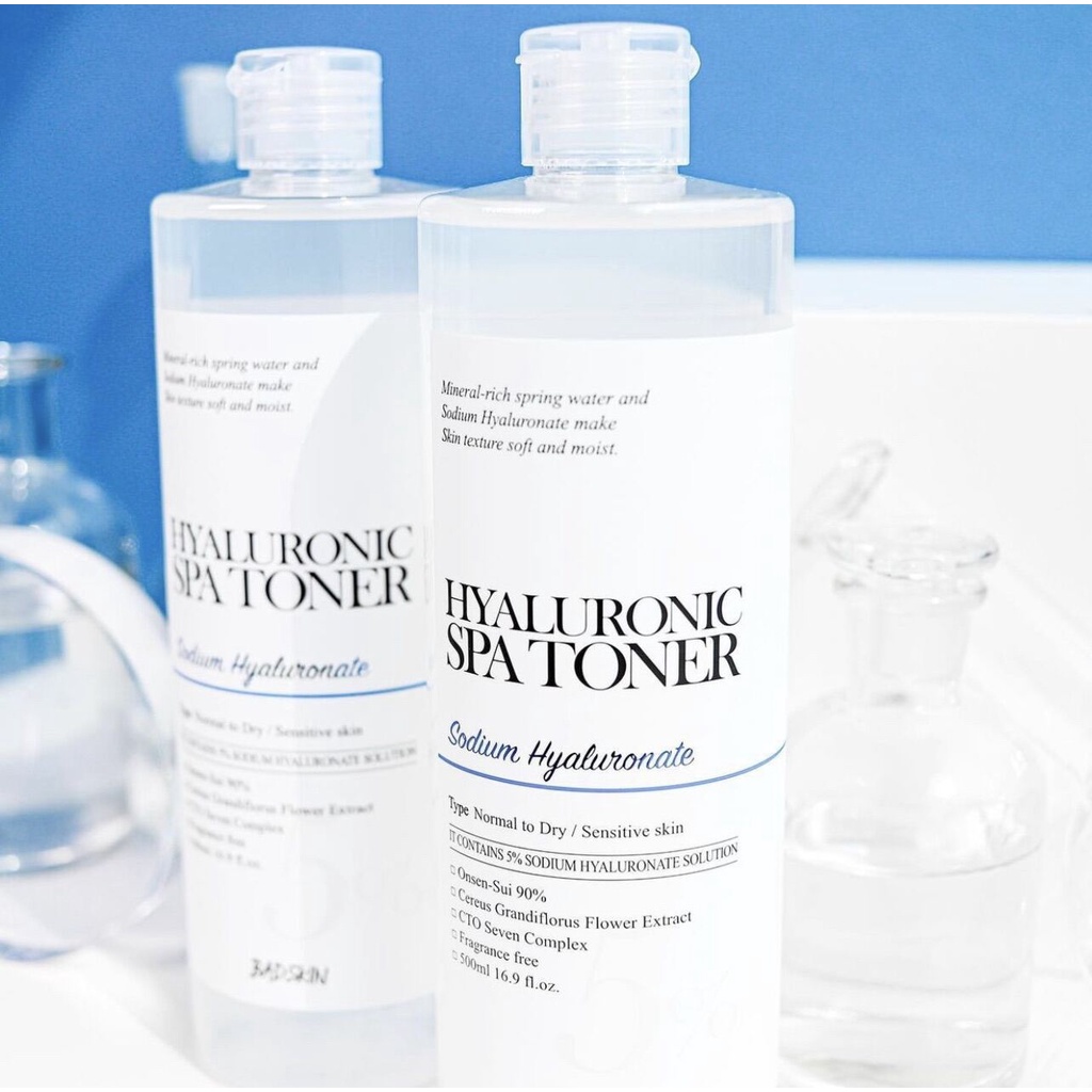 Toner cấp nước BadSkin Hyaluronic Spa Toner