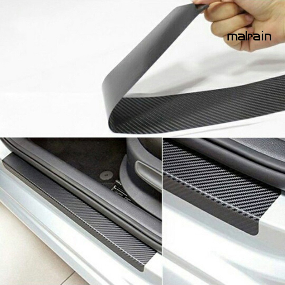 【VIP】Universal Carbon Fiber Anti-Scratch Car Door Sill Protective Sticker Pad Decor