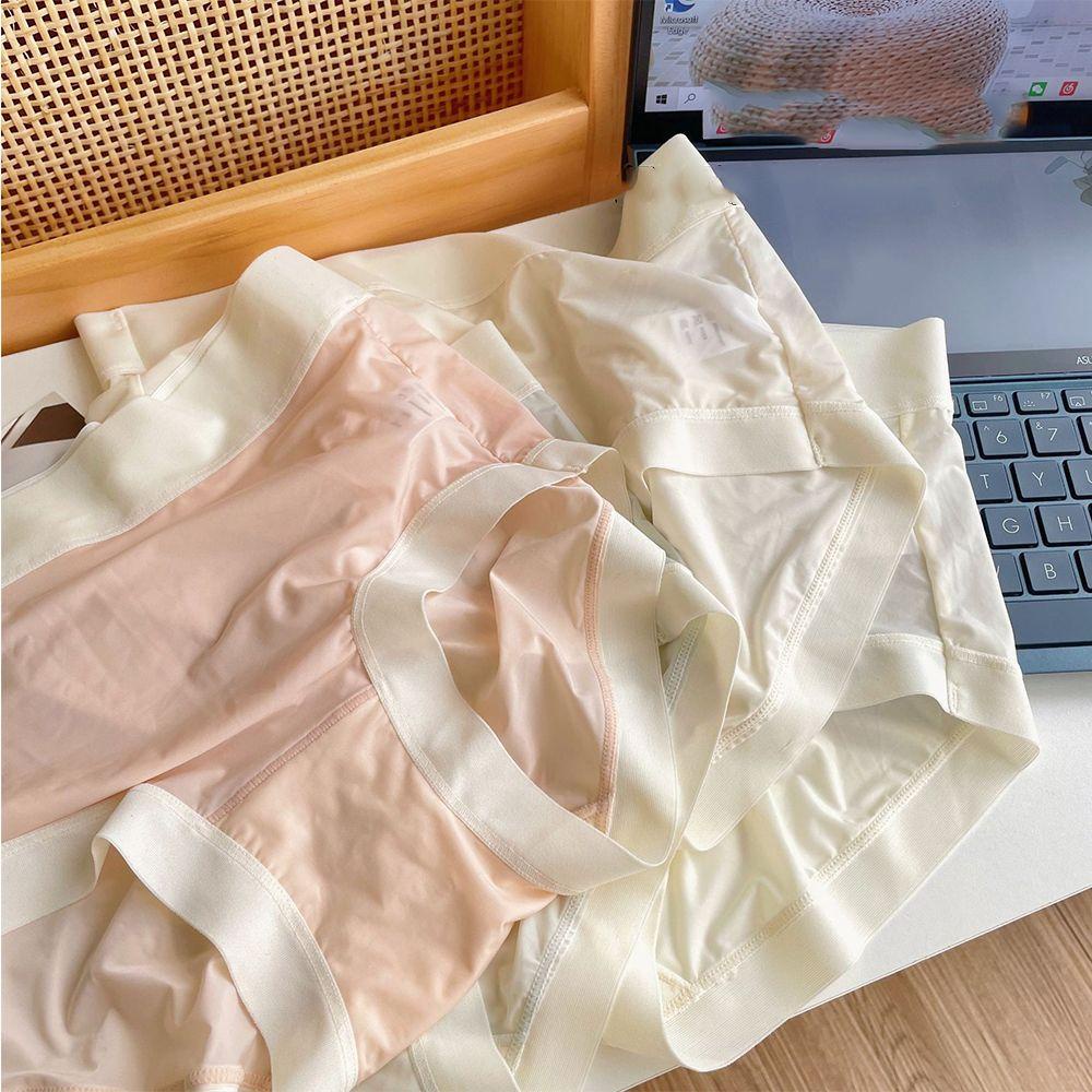 OCEANMAP Quần Lót Lụa Màu Sắc Ngọt Ngào Quyến Rũ Thoải Mái Cho Nữ