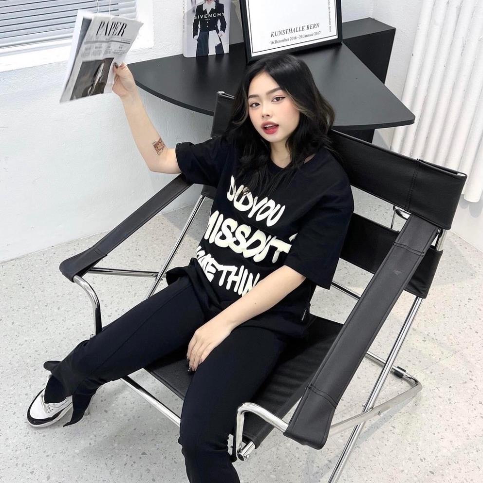 Áo thun tay lỡ SOMTHING Nam Nữ ,form rộng teen Unisex, cổ bo tròn ,hình in nổi sắc nét ,kiểu dáng Hàn Quốc