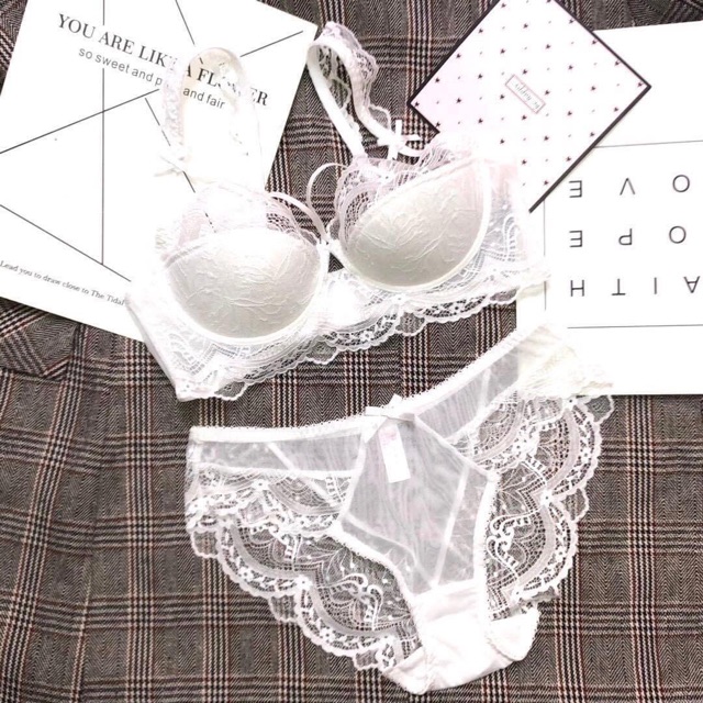 Bộ đồ lót charm dây lên có gọng mút ren mỏng BL | BigBuy360 - bigbuy360.vn