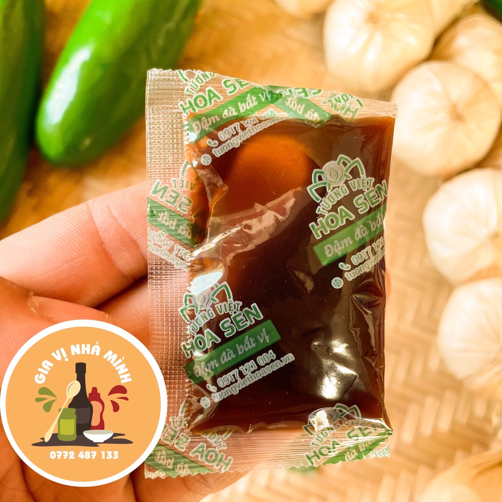 TƯƠNG ĐEN DẠNG GÓI HOA SEN  100GÓI/15GÓI