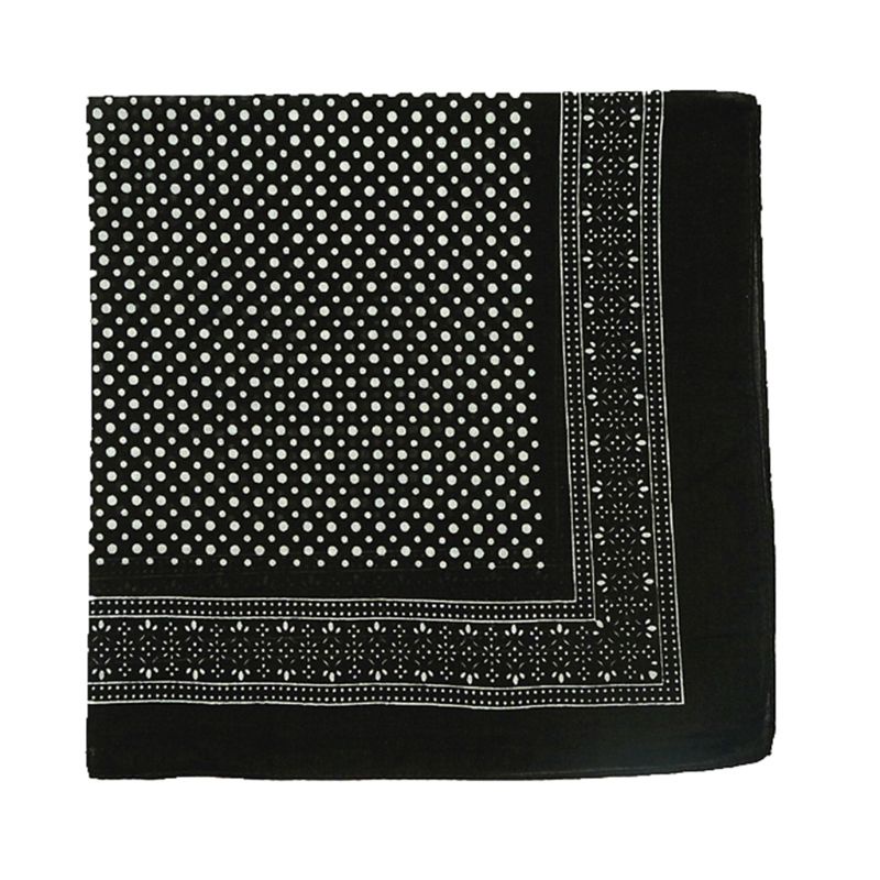 Khăn Choàng Cổ Vuông Họa Tiết Chấm Bi Phong Cách Cao Bồi Cho Nam Và Nữ