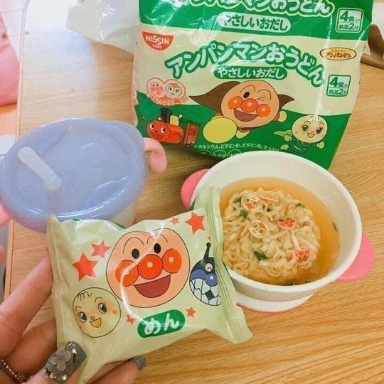 Mỳ chú hề Anpanman Nissin, mì chú hề Tokyo Noodle, mì ăn liền Cho Bé Từ 2 tuổi - Nhật Bản 8/2023