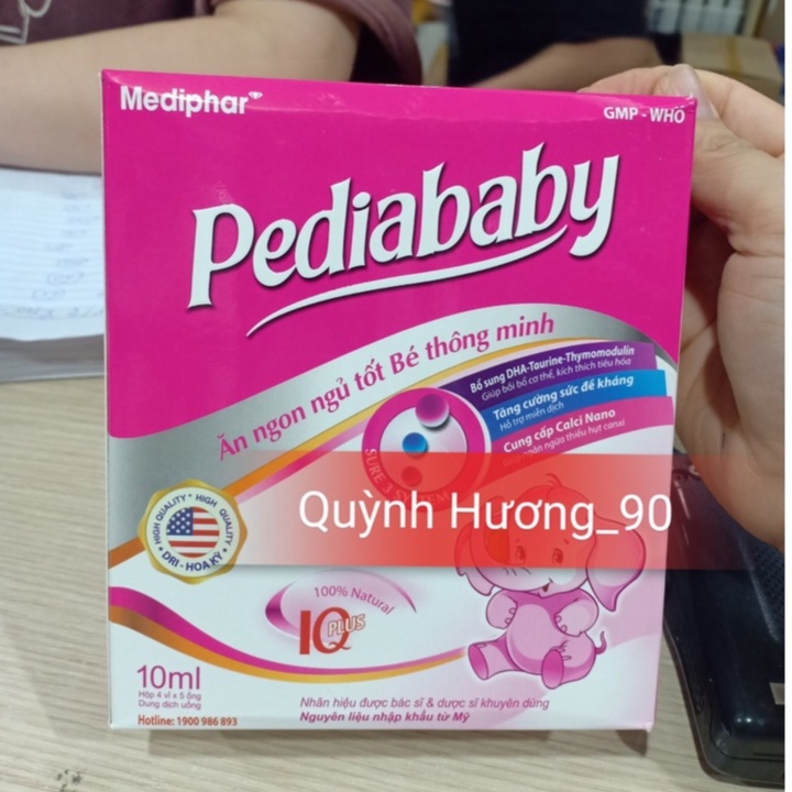 PEDIABABY giúp bé ăn ngon ngủ tốt ( hộp 20 ống )