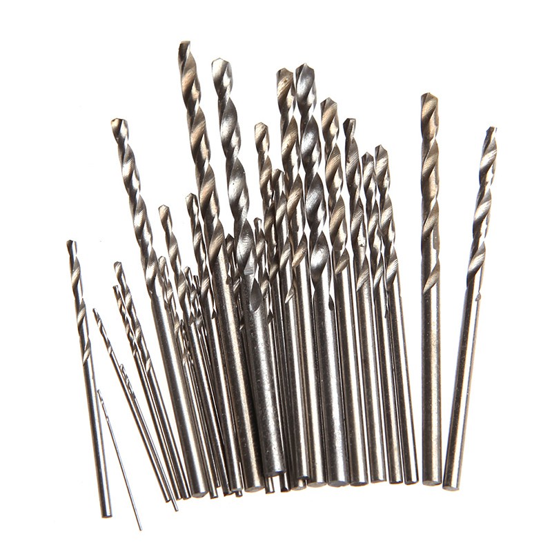 Set 28 mũi khoan xoắn bằng HSS kích thước 0.3-3.0mm tiện dụng làm PCB thủ công
