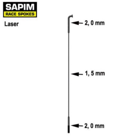 SAPIM SPOKES Xe Đạp Laser Model-J-Bend Head-1 Nổi Tiếng Từ Bỉ