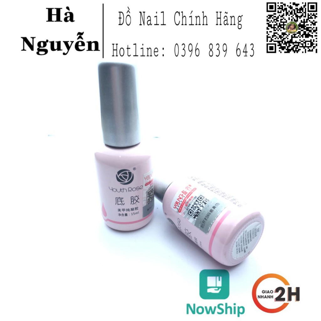 BASE Top Hoa HỒng, Base Liên Kết - Top Bóng Hoa Hồng Chai 15ml Bền Bóng [ HÀNG CHÍNH HÃNG ]