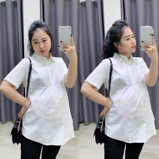 Áo bầu, đồ bầu cộc tay mùa hè thiết kế dáng suông trẻ