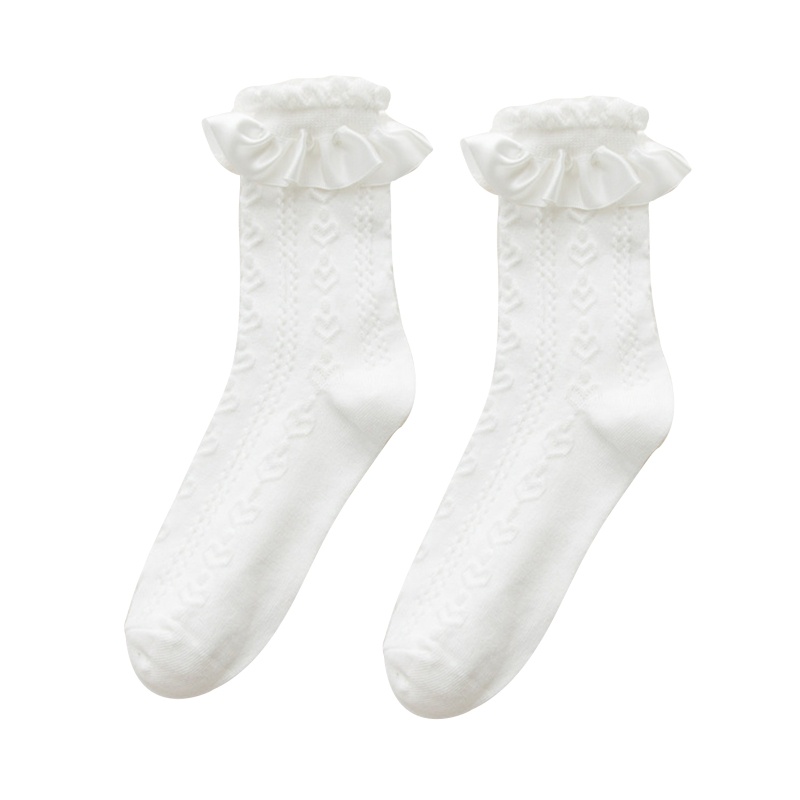 Youyo Vớ Ngắn Nhún Bèo Phồng Kiểu Công Chúa Phong Cách Lolita Cho Nữ