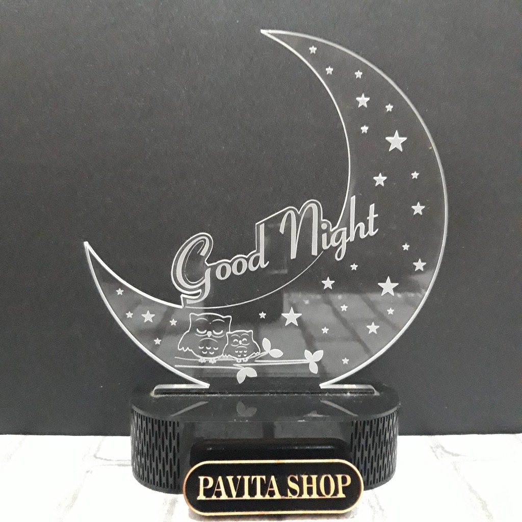 Tấm mica khắc hình PAVITA, dùng để thay thế hình trên đèn ngủ led 3d trang trí