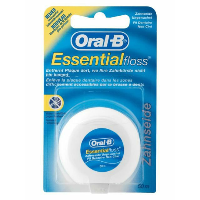 Chỉ nha khoa Oral-B Essential Floss (chính hãng) - chỉ tơ nha khoa Oral B