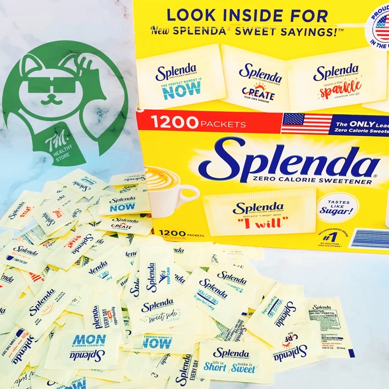 ĐƯỜNG ĂN KIÊNG Keto/eatclean/Tiểu đường Splenda Cờ Mỹ combo 50 - 100 gói