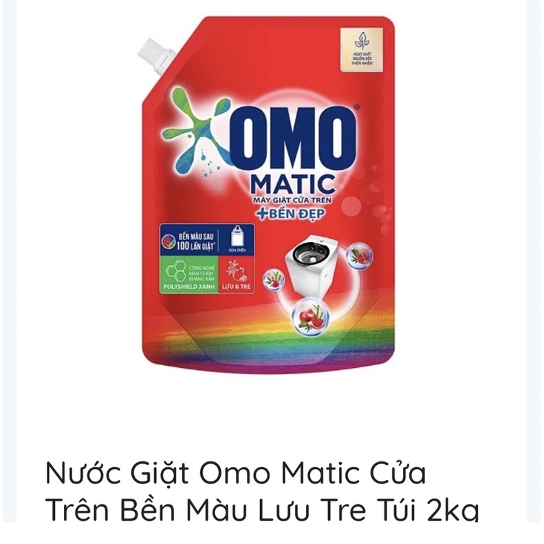 Nước giặt omo giữ màu 2kg( màu đỏ)