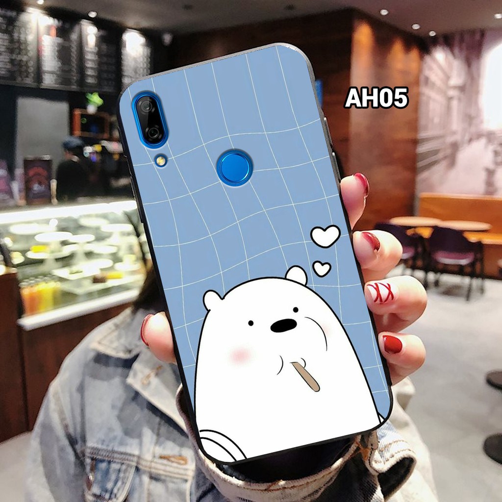 Ốp lưng Huawei Nova 3i - Nova 3e in hình gấu We bare bears siêu dễ thương