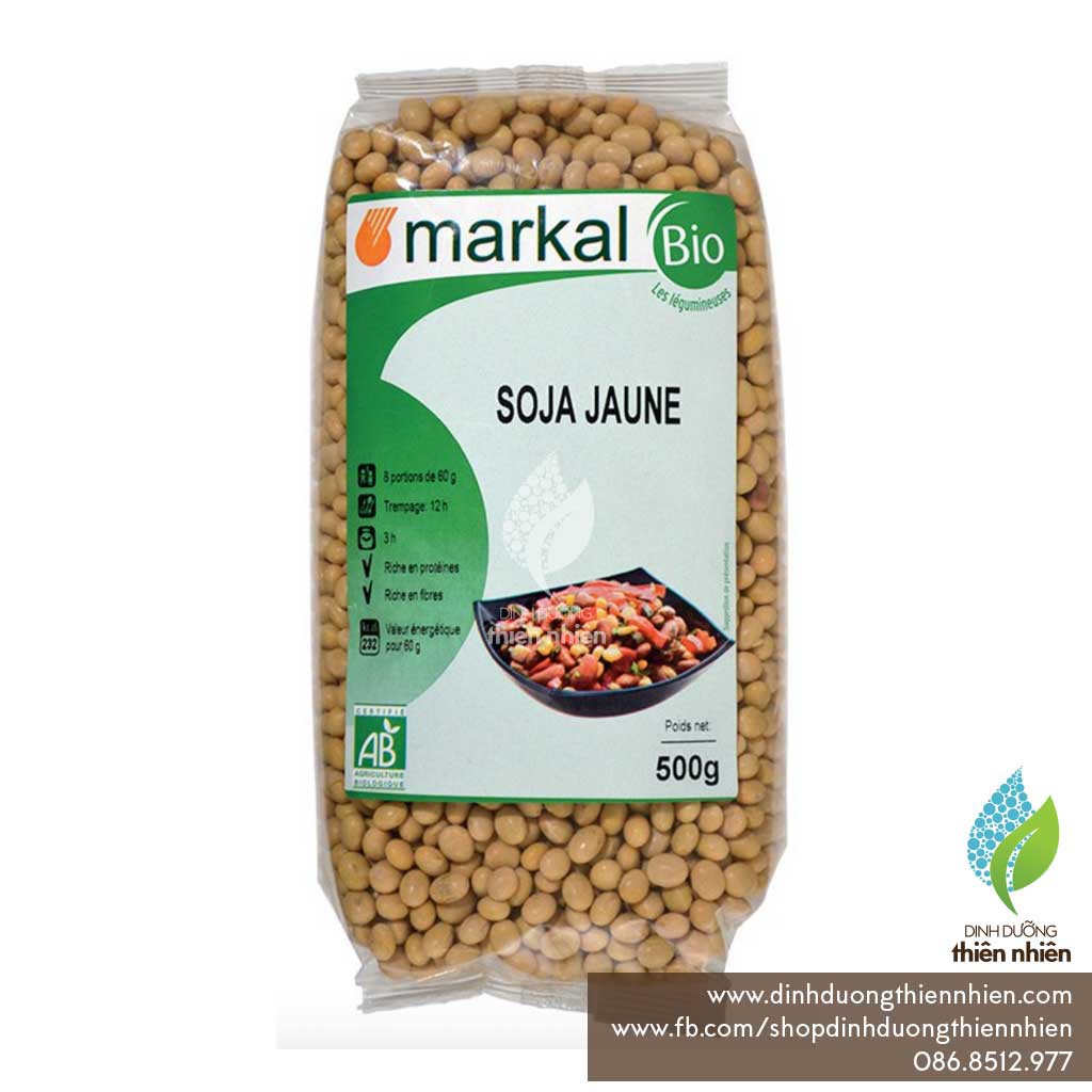 Đậu Nành Hữu Cơ Markal Organic SoyBeans, 500g