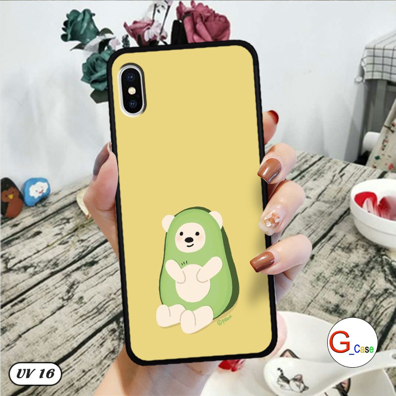 Ốp lưng iPhone X lưng nhám - ngộ nghĩnh