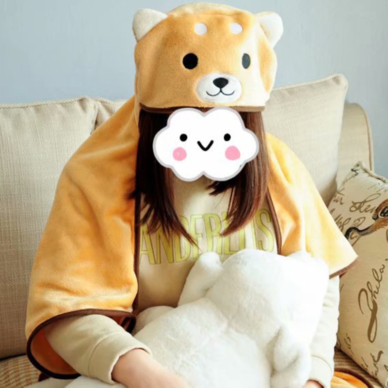 Áo Choàng Flannel Hóa Trang Nhân Vật Hoạt Hình Ngộ Nghĩnh Đáng Yêu Cho Người Lớn