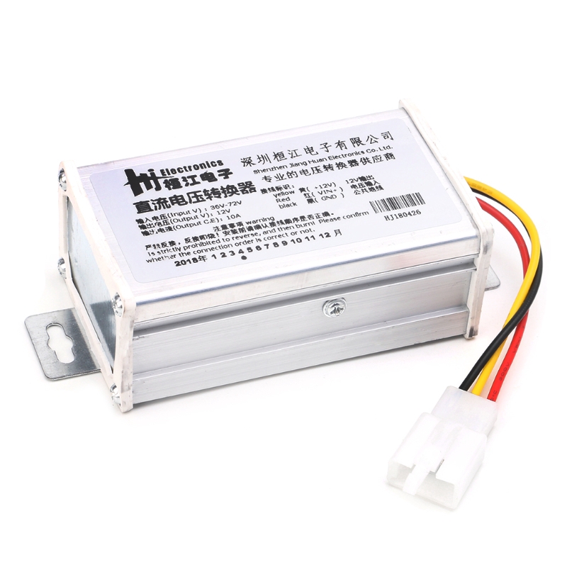 Bộ chuyển đổi điện áp từ 36v 48v 72v Sang 12v 10a 120w cho xe đạp điện