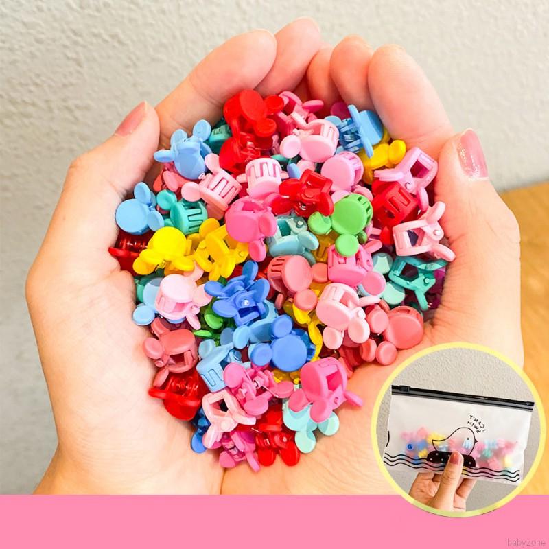 Set 50 kẹp tóc nhiều màu dễ thương cho bé gái
