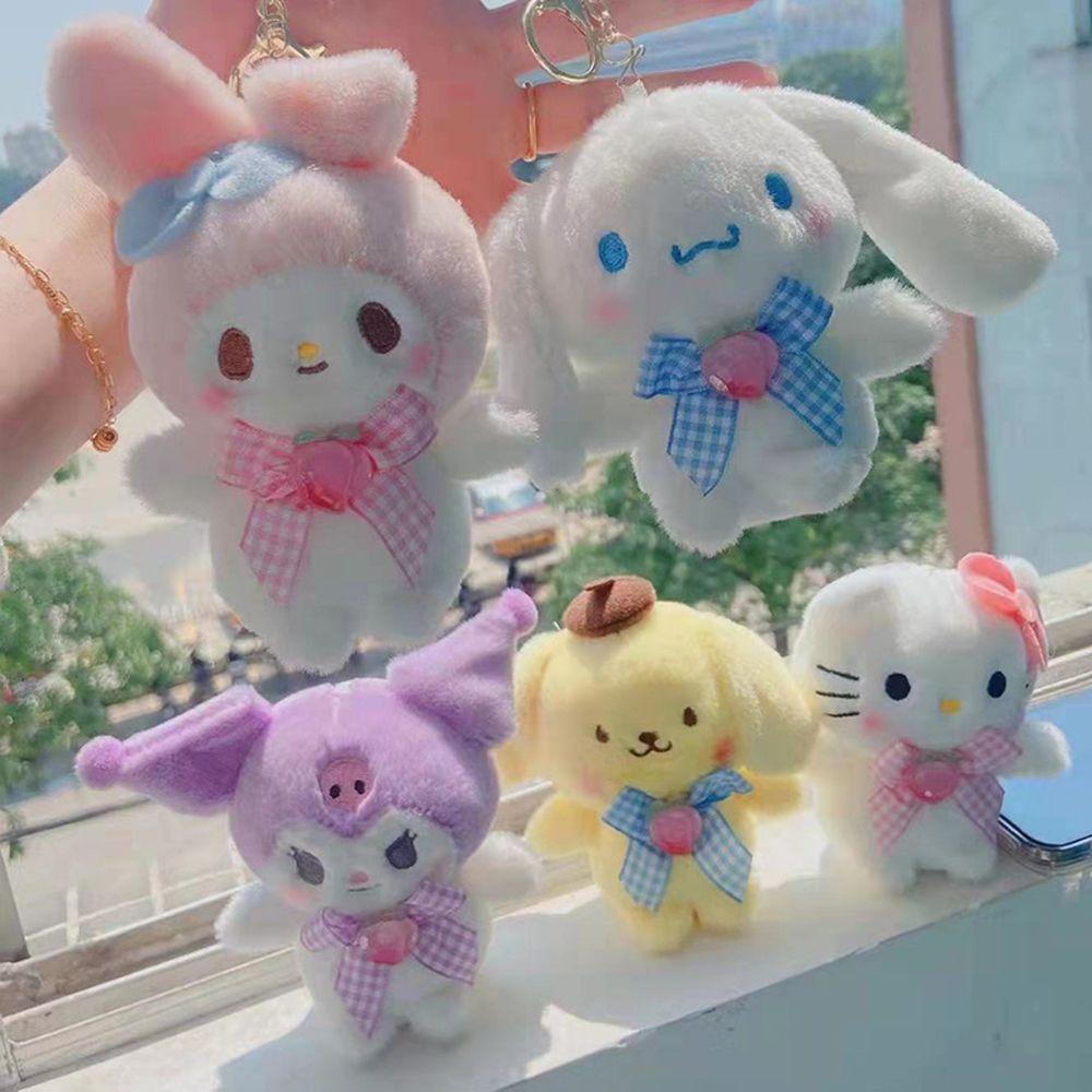 LANFY Móc Khóa Hình Thú Hoạt Hình Kuromi Melody Nhồi Bông Đáng Yêu