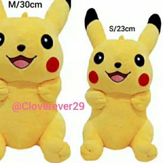 Segera Mua Sắm Pokemon Pikachu Dễ Thương Kích Thước S / 23cm M / 30cm L / 35cm