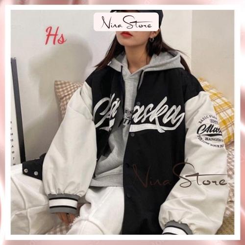 Áo Bomber Nam Nữ Áo Varsity Unisex Zaclang In Cal Chất Tricos NinaStore Phối Màu Cá Tính - SP000537