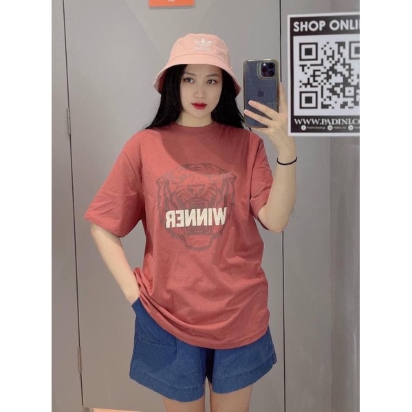 TH-ÁO PHÔNG CHỮ WINNER MÀU HỒNG CAM CHO NỮ