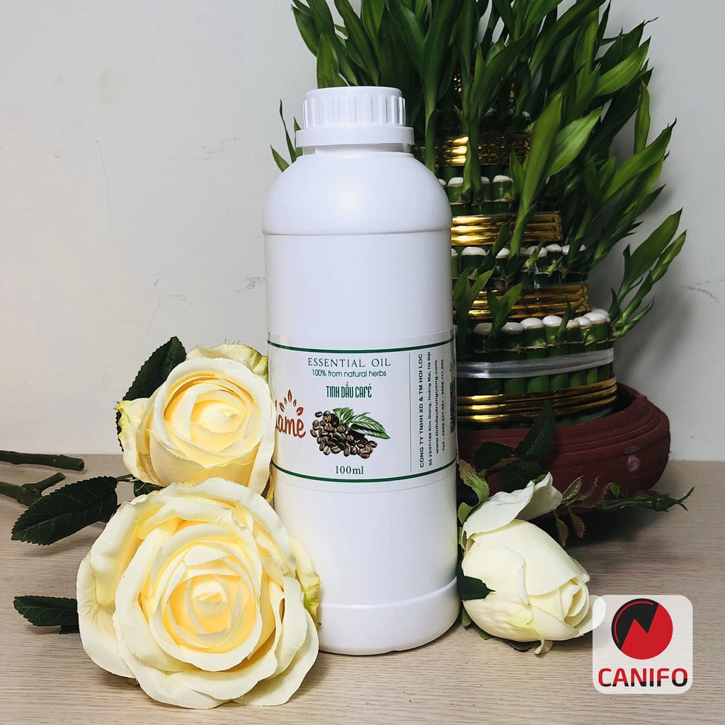 (1 lít) Tinh dầu cafe Canifo nguyên chất, Hàng chính hãng - Giá bán sỉ, Dùng cho lọ tinh dầu treo xe oto, đèn xông