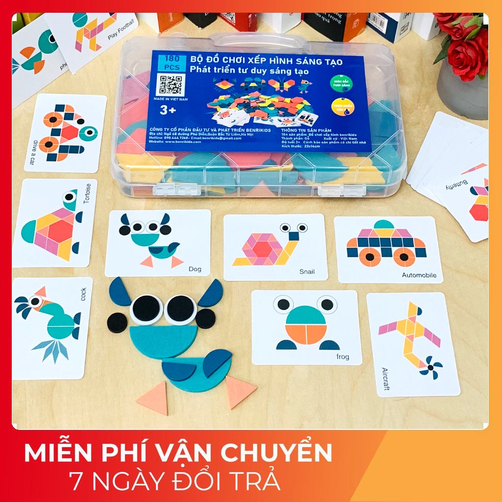 Đồ Chơi Thông Minh, Bộ Xếp Hình 180 Chi Tiết Cho Bé Thỏa Sức Sáng Tạo Theo Trí Tưởng Tượng