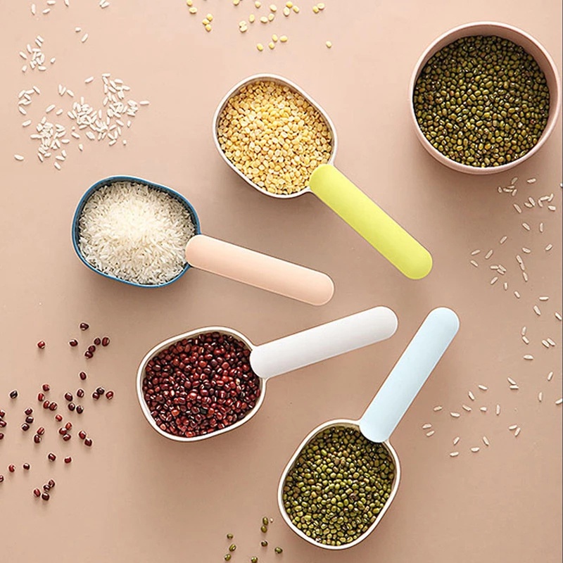 Muỗng Múc Cơm Bằng Nhựa Có Kẹp Niêm Phong Đa Năng 1 Cái