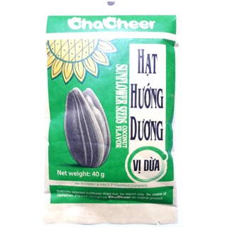 Hạt hướng dương Chacheer vị dừa gói 40g