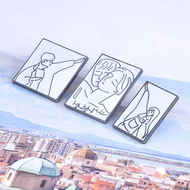 Pin cài áo khung tranh nghệ thuật - GC293