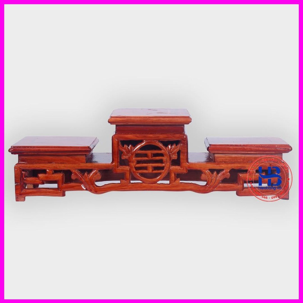 Đế tam sơn gỗ hương-Tam cấp gỗ-Bục tam cấp